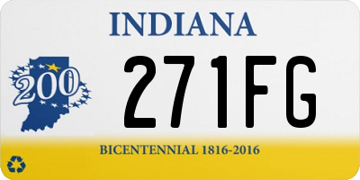 IN license plate 271FG