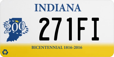 IN license plate 271FI