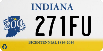 IN license plate 271FU