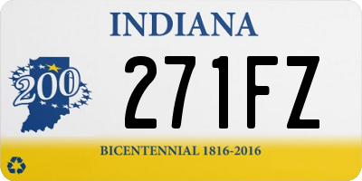 IN license plate 271FZ