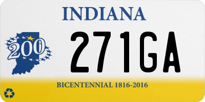 IN license plate 271GA