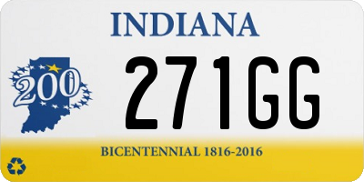 IN license plate 271GG