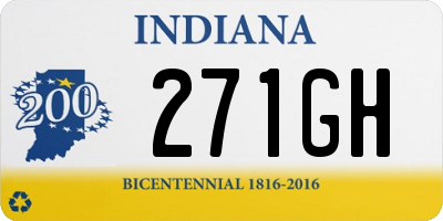 IN license plate 271GH