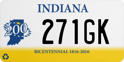 IN license plate 271GK