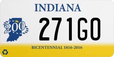 IN license plate 271GO