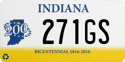 IN license plate 271GS