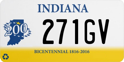 IN license plate 271GV