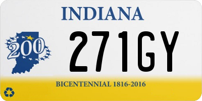 IN license plate 271GY