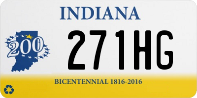 IN license plate 271HG
