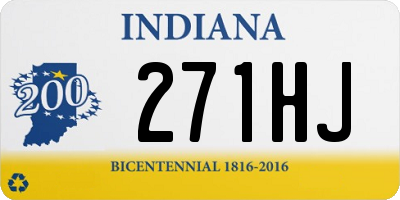 IN license plate 271HJ