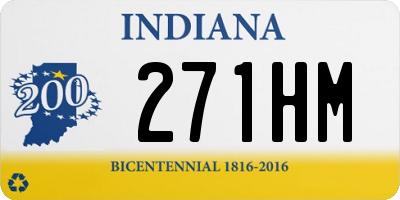 IN license plate 271HM