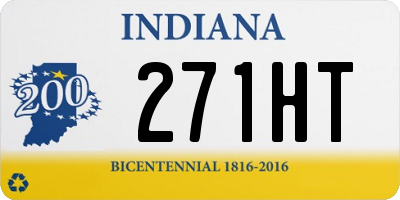 IN license plate 271HT