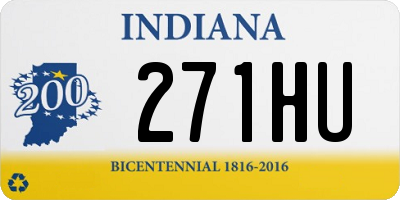 IN license plate 271HU