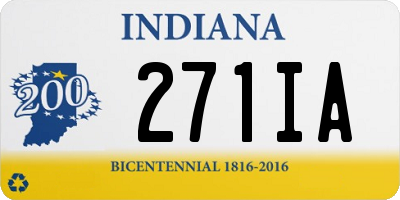 IN license plate 271IA
