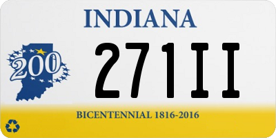 IN license plate 271II