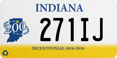 IN license plate 271IJ