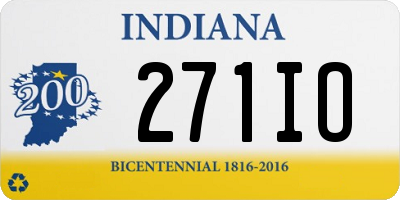 IN license plate 271IO