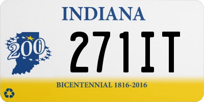 IN license plate 271IT