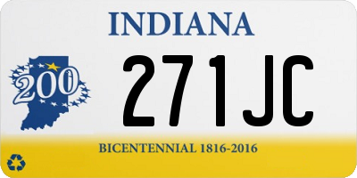 IN license plate 271JC