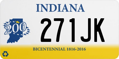 IN license plate 271JK