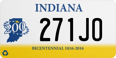 IN license plate 271JO