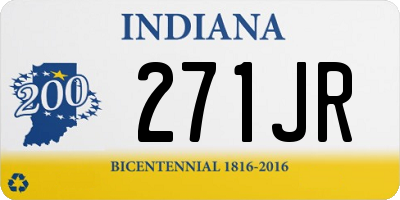 IN license plate 271JR