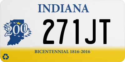 IN license plate 271JT