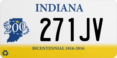 IN license plate 271JV