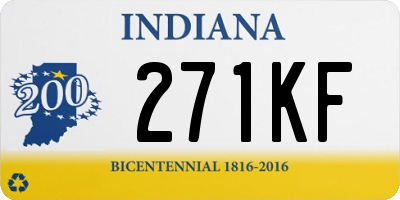 IN license plate 271KF