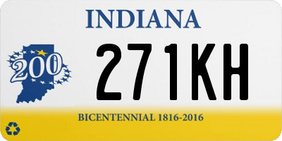 IN license plate 271KH