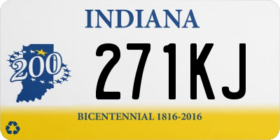 IN license plate 271KJ