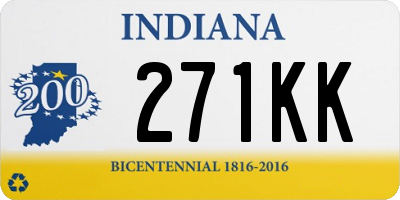 IN license plate 271KK