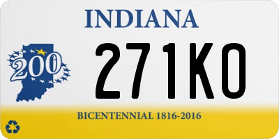 IN license plate 271KO