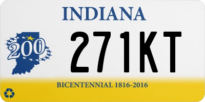 IN license plate 271KT