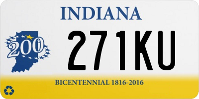 IN license plate 271KU