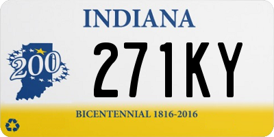 IN license plate 271KY