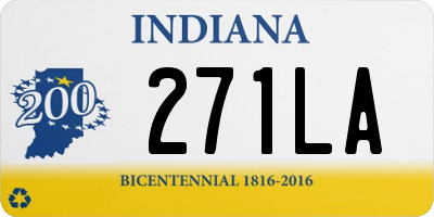 IN license plate 271LA