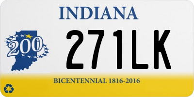 IN license plate 271LK