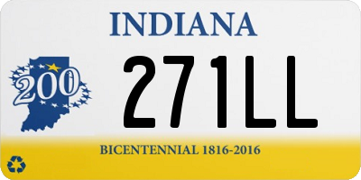 IN license plate 271LL