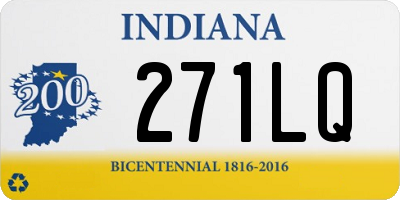 IN license plate 271LQ