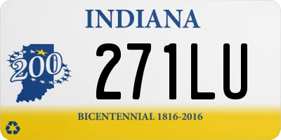 IN license plate 271LU