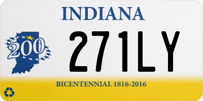 IN license plate 271LY