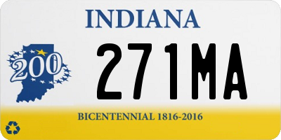 IN license plate 271MA