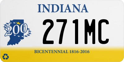 IN license plate 271MC