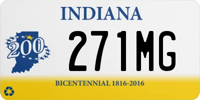 IN license plate 271MG