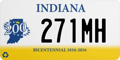 IN license plate 271MH