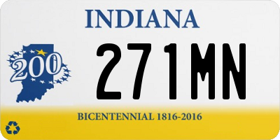 IN license plate 271MN