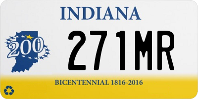 IN license plate 271MR