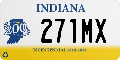 IN license plate 271MX