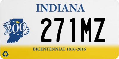 IN license plate 271MZ